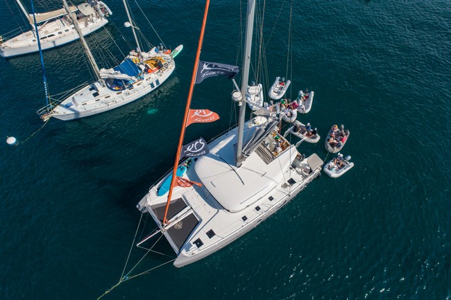 Featured Sailing School: Blue Pacific Yachting top view of yachts